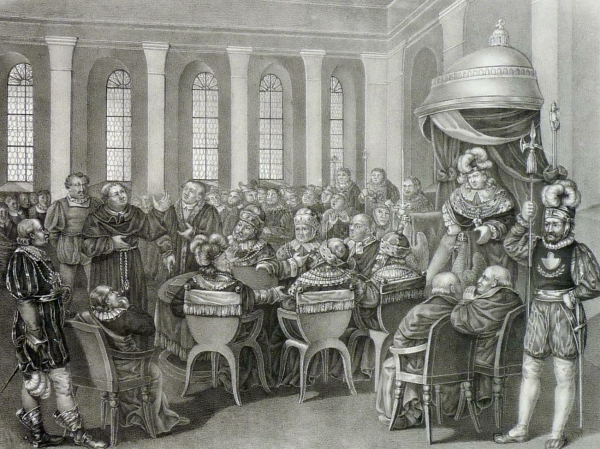 Martin Luther. - Wilhelm Baron von Löwenstern. - "Luther auf dem Reichstag zu Worms 1521".