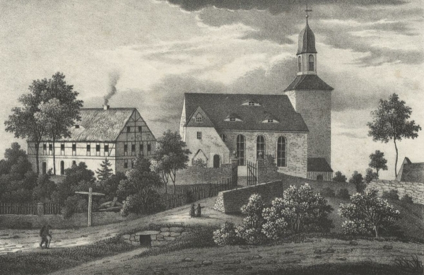 Bobritzsch-Hilbersdorf. - Kirche Hilbersdorf. - Sachsens Kirchen-Galerie. - "Hilbersdorf".