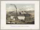Freiberg (Sachsen). - Ansicht. - "Papierfabrik von Schmidt u. Mehner bei Freiberg".
