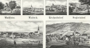 Buchheim (Heideland), Bobeck, Hohendorf (Bügel), Rauda, u.a.. - Mehransichtenblatt. - Sachsens Kirchen-Galerie. - "Buchheim / Bobeck / Reichardsdorf / Seyfartsdorf / Hohendorf / Rauda".