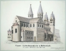 Halberstadt. - Kirchansicht. - "Unser Liebfrauenkirche in Halberstadt".
