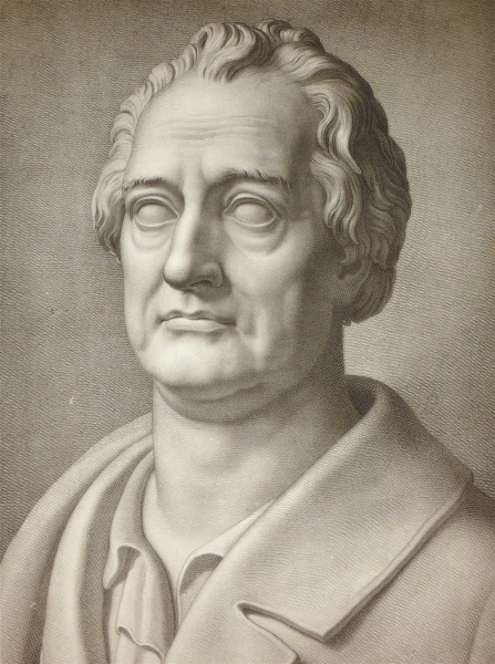 J. G. Schreiner. - Porträt. - "Goethe".