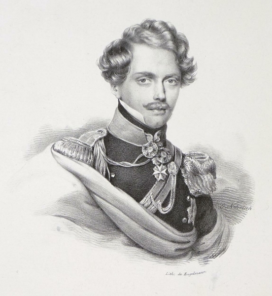 Prinz Gustav von Schweden. - Porträt. - Gottfried Engelmann. - Gustav Prinz von Schweden.