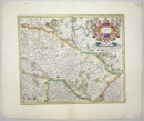 Baden-Württemberg / Elsass. - Landkarte. - Henricus Hondius. - "Alsatia inferior".