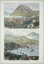 Lugano. - Ansicht. - "Ansicht von Lugano / Lugano in der Schweiz".