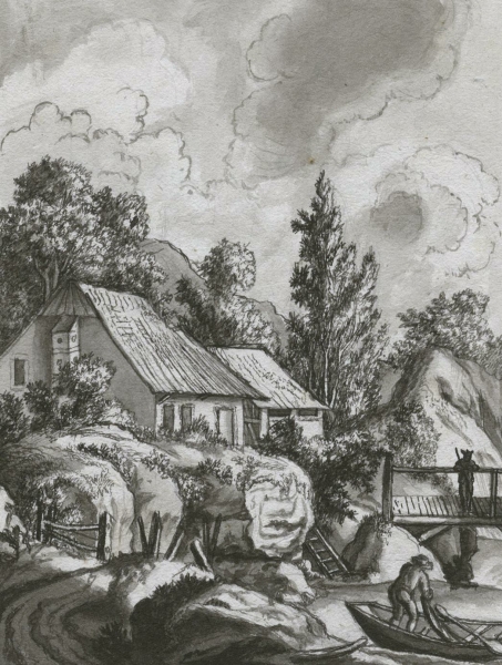 Landschaftszeichner des 19. Jahrhunderts. - Fischer.