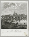 Dresden. - Ansicht. - "Die Dresdner Brücke".