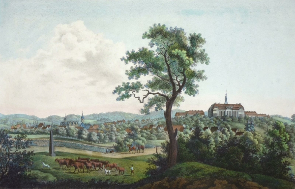 Wermsdorf. - Schloss Hubertusburg. - Ansicht. - "Hubertusburg".