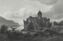 Chillon. - Veytaux. - Ansicht von Schloss Chillon. -...