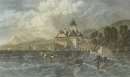 Chillon. - Veytaux. - Schlossansicht. - "Chateau Chillon am Genfer See".