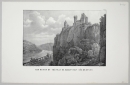 Trechtingshausen. - Burg Rheinstein. - Ansicht. - "Les Ruines du Château de Rheinstein près de Bingen".