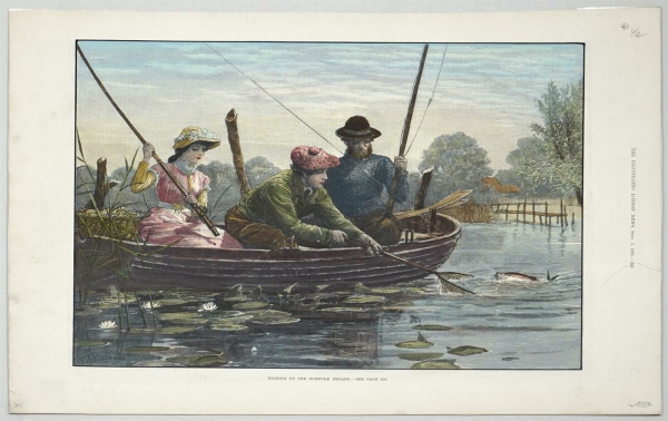 Sport. - Fischen. - Angeln. - Fishing On The Norfolk Broads.