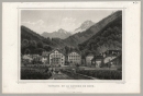 Veytaux. - Gesamtansicht mit Berg. - "Veytaux et le Rocher de Naye (Canton de Vaud)".