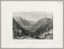 Martigny. - Panoramaansicht. - "The Valais & Martigny from the Forclas, Pass of the Tete Noire".