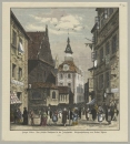 Prag / Praha. - Teilansicht. - "Prager Bilder: Das jüdische Rathaus in der Josephsstadt".
