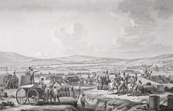 Danzig / Gdansk. - Republik Danzig. - "Napoléon Visite Les Travaux Du Siège des Dantzick".