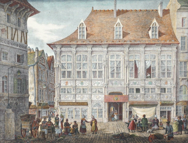Rouen. - Ansicht. - "Ancien Bureau des Finances. Place de la Cathedrale. Rouen".