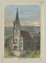 Esslingen am Neckar. - Ansicht der Frauenkirche. - "Liebfrauenkirche in Eßlingen".
