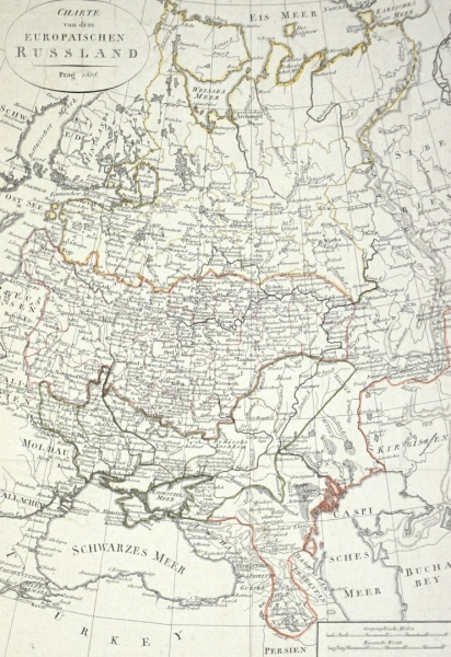 Preußen. - Landkarte. - Charte von dem Europaischen Russland.