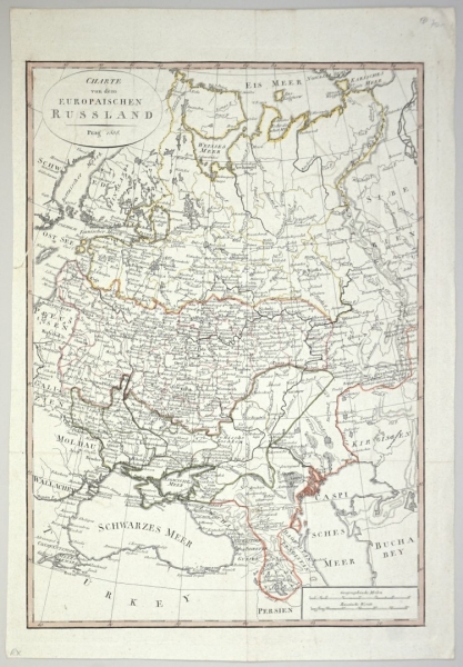 Preußen. - Landkarte. - Charte von dem Europaischen Russland.