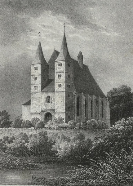 Geithain. - Kirchenansicht. - Saxonia. - "Die Kirche zu Geithayn".