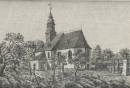 Chemnitz. - Ansicht der Kirche in Altchemnitz. - "Die Kirche in Altchemnitz".