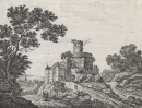 Gnandstein (Frohburg). - Ansicht mit Schloss. - "633. Gnandstein, Schloss u. Dorf".