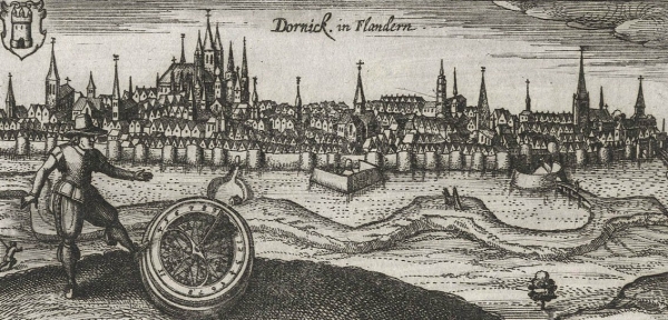 Tournai. - Gesamtansicht. - Meisners Schatzkästlein. - "Dornick in Flandern".