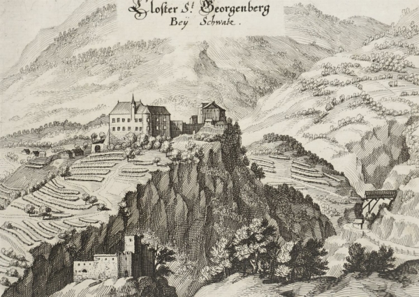 Schwaz. - Kloster Georgenberg-Fiecht. - "Closter St. Georgenberg Bey Schwatz".