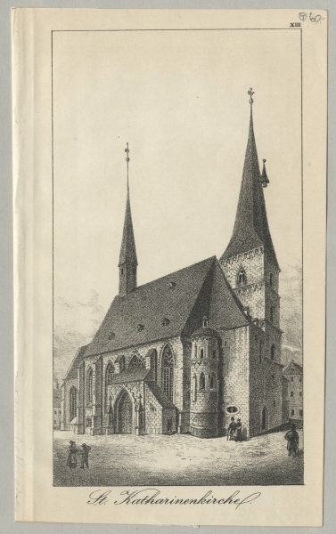 Zwickau. - Kirchenansicht. - St. Katharinenkirche.