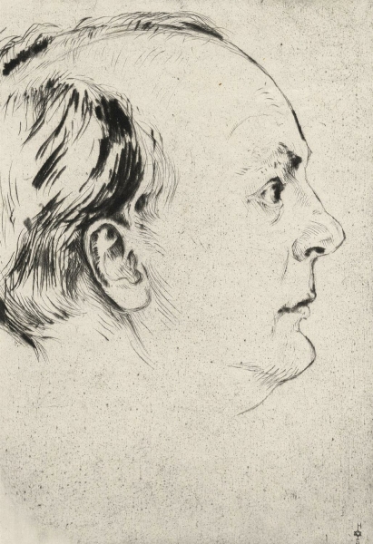 Struck, Hermann. - Porträt von Herbert Eulenberg.