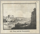 Pirna. - Schloss- und Festungsansicht. - "180. Pirna und der Sonnenstein".