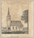 Lenz (Priestewitz). - Kirchenansicht. - "Kirche zu Lenz".