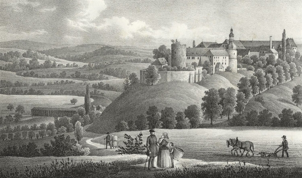 Wiesenburg (Wildenfels). - Schlossansicht. - "Schloss Wiesenburg".