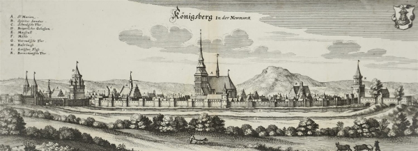 Königsberg in der Neumark / Chojna. - Vogelschau. -...