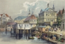 Hamburg. - Alte Börse. - "La Bourse de Hambourg, en 1838".