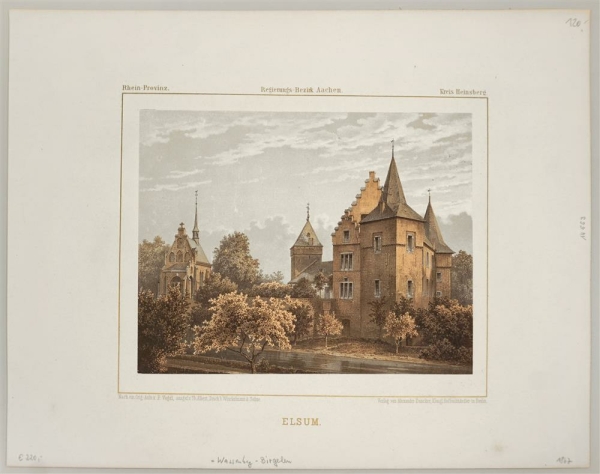Birgelen (Wassenberg). - Schloss Elsum - Duncker. - Elsum.