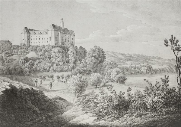 Strudengau. - Schloss Greinburg. - Kunikes Donau-Ansichten. - "Ober Oesterreich. Schloss Greinburg".
