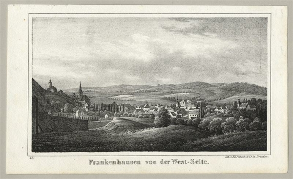 Bad Frankenhausen. - Gesamtansicht. - Frankenhausen von der West-Seite.