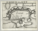 Greifswald. - Befestigungsplan. - "Greifswaldtt".