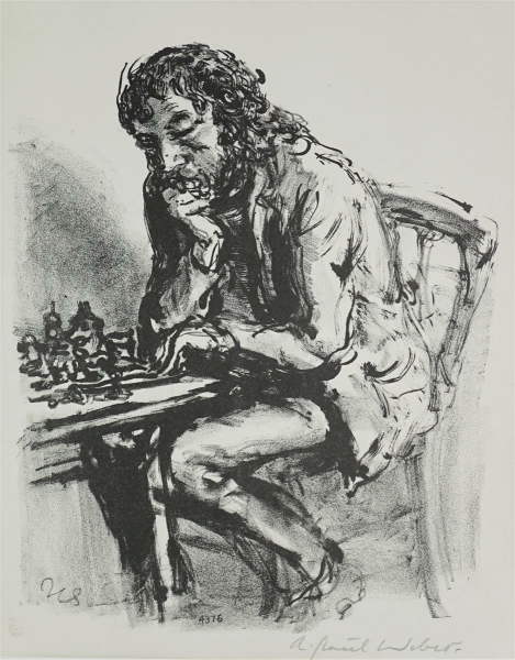 Weber, A. Paul. - Schachspieler IV.