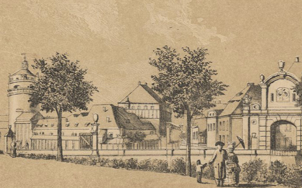 Leipzig. - Peterstor. - Adolph Wilhelm Werl. - "Am Petersthor. Anno 1784".
