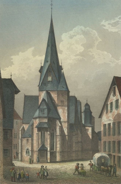 Schotten. - Liebfrauenkirche. - Weber/Höfer. - Kirche in Schotten.