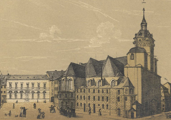 Leipzig. - Nikolaikirche. - Adolph Wilhelm Werl. - "Nikolaikirche".
