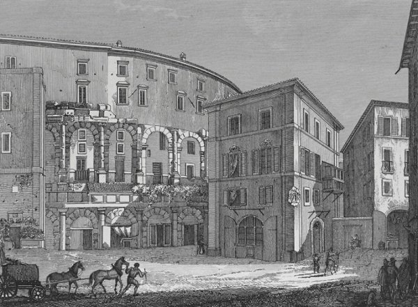 Rom. - Marcellustheater. - "Avanzi del Teatro di Marcello".