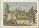 Lübeck. - Gesamtansicht. - "Der Marktplatz zu Lübeck".