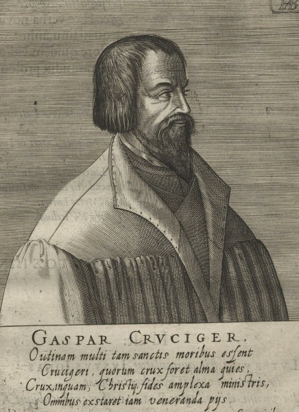 Caspar Cruciger der Ältere. - Porträt. - Hendrik Hondius....
