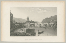 Hann. Münden. - Gesamtansicht. - Batty & Wallis. - "Bridge near the Werra, at Munden".