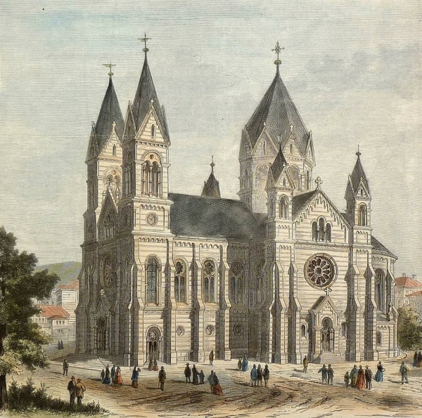 Stuttgart. - Garnisonkirche. - "Die neue evangelische Garnisonkirche in Stuttgart".