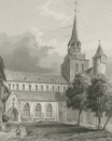 Hildesheim. - Gesamtansicht. - G. G. Lange. - "Die Klosterbasilika St. Michael zu Hildesheim".